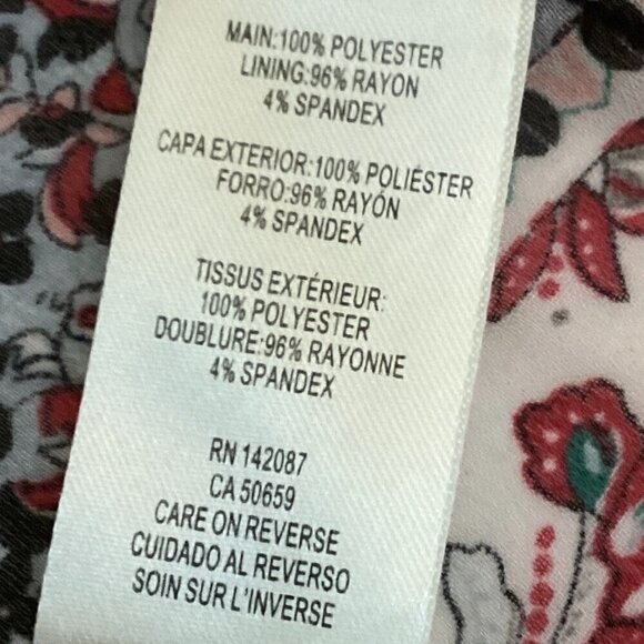 Simply Noelle Flowy Boho Pocket Dress w/ Slip S/M(8-10) Blue Swim cover up 183M - Picture 8 of 9